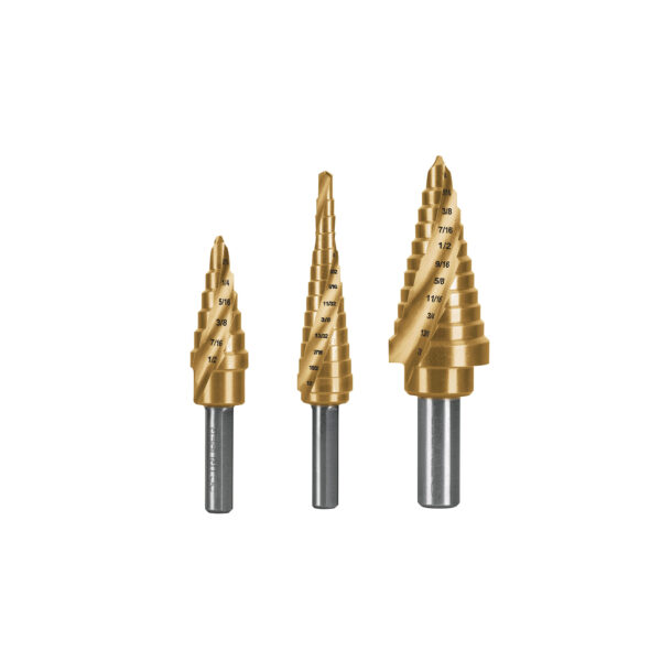 Juego de 3 brocas escalonadas de titanio, Truper Expert