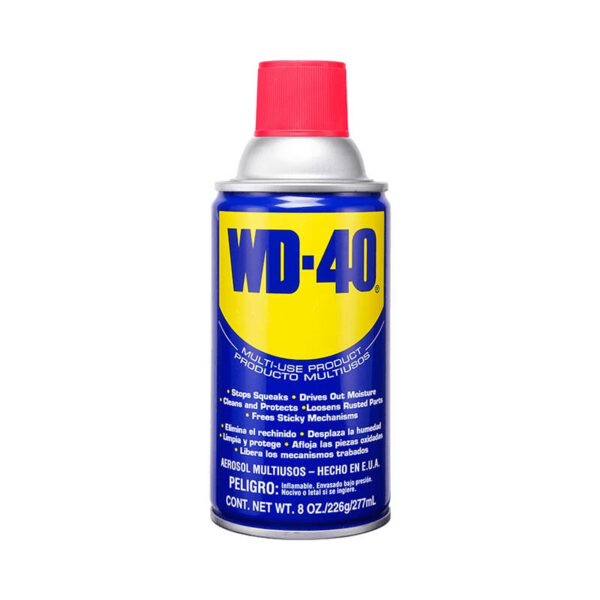 LUBRICANTE/ACEITE MULTIUSOS EN AEROSOL, AFLOJATODO, LIMPIA Y LUBRICA ENVASE DE 8 ONZAS. WD-40