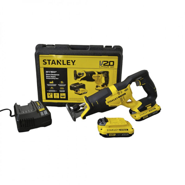 SIERRA SABLE/RECIPROCANTE, INALAMBRICA, MOTOR SIN CARBONES, 20V, VELOCIDAD VARIABLE, CON MALETA PLASTICA.