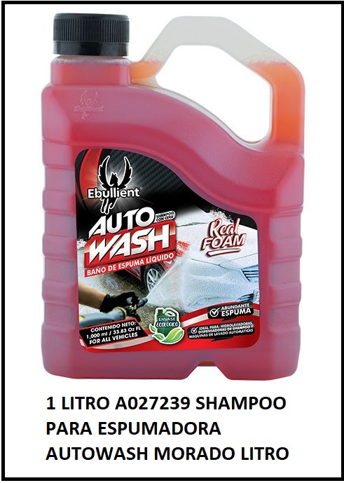SHAMPOO PARA ESPUMADORA AUTOWASH MORADO LITRO,