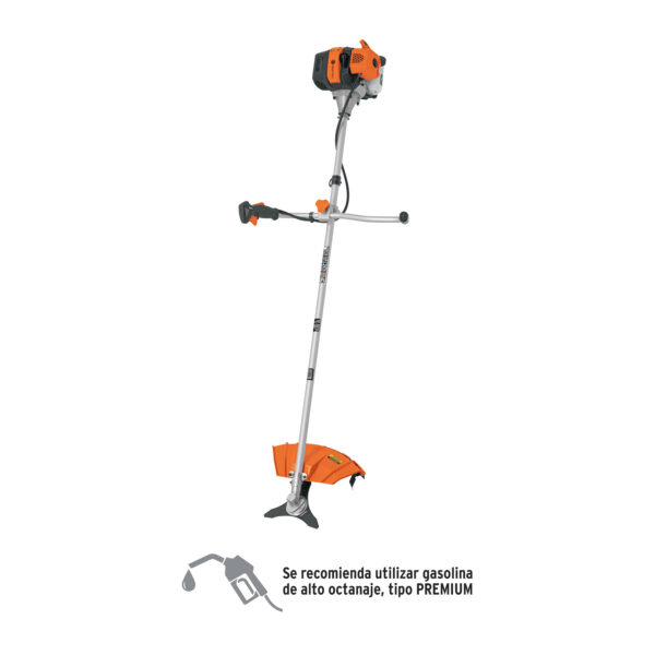 Desmalezadora a gasolina 33 cc mango tipo "bici", 18" corte