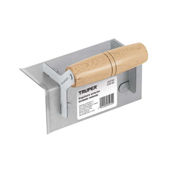 Esquinero exterior, para acabado redondeado