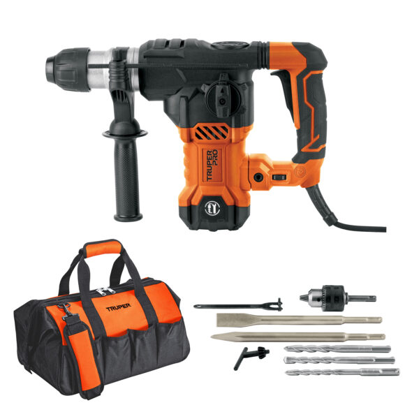 Rotomartillo SDS Plus/destornillador 6 J, 1500W, TRUPER PRO