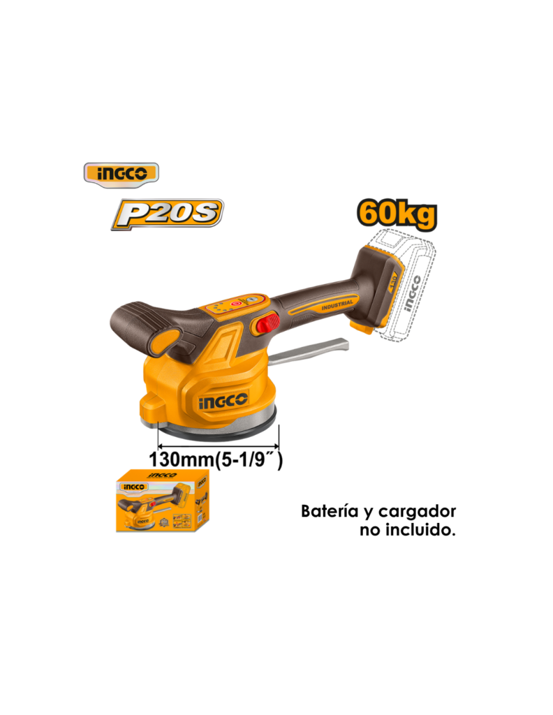 VIBRADOR DE CERÁMICA INALÁMBRICO 20V INGCO